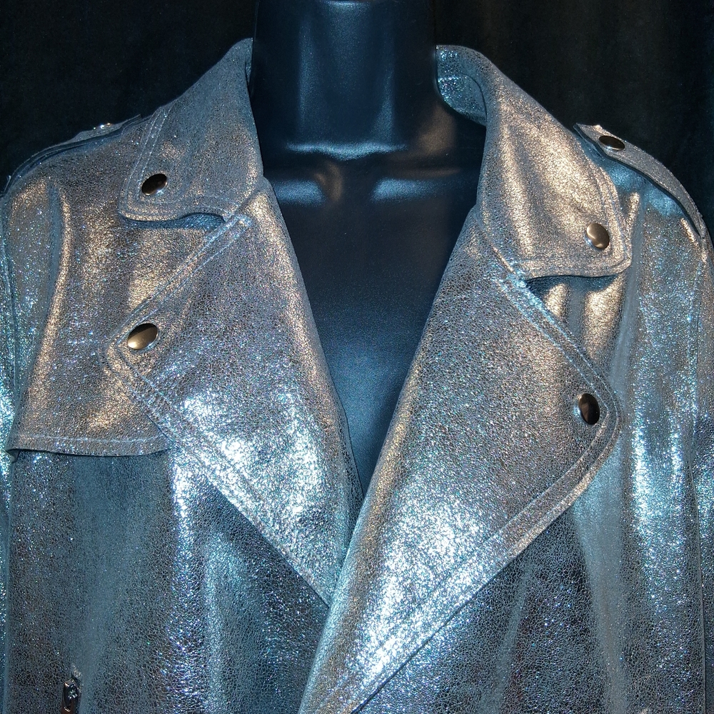 Cato Metallic Silver  Jacket - Picture 4 of 5